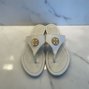 White Tory Burch Sandals